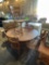 Round Wooden Leaf Table & (5) Chairs