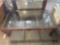 Glass Top Bamboo Style Coffee Table