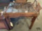 Wooden Glass Top End Table