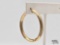 10K Gold Single Hoop Earring, 2.03g