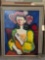 Abstract Portrait Artist Signed Framed Artwork