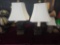 (2) Ornate Tea Canister Caddy Lamps