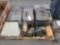 (2) Belt Sanders, Bench Grinder, Power Drill, (2) Toolboxes, (2) Toolbox/Step Stools, Sewing