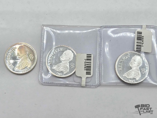 (3) .999 Fine Silver 2004 Euro... Coins
