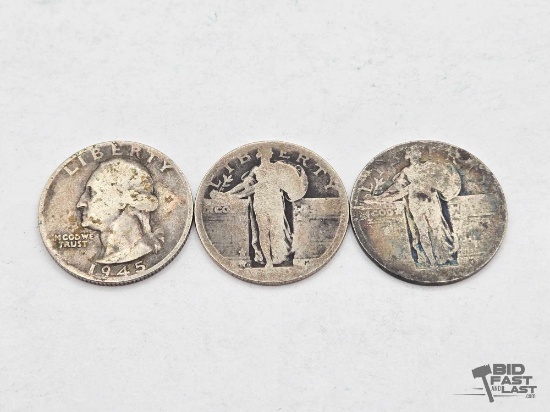 (3) Pre 1964 Quarters, 17.56g