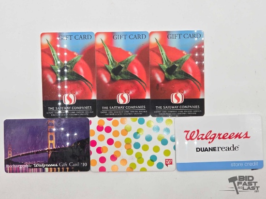 (6) Gift Cards