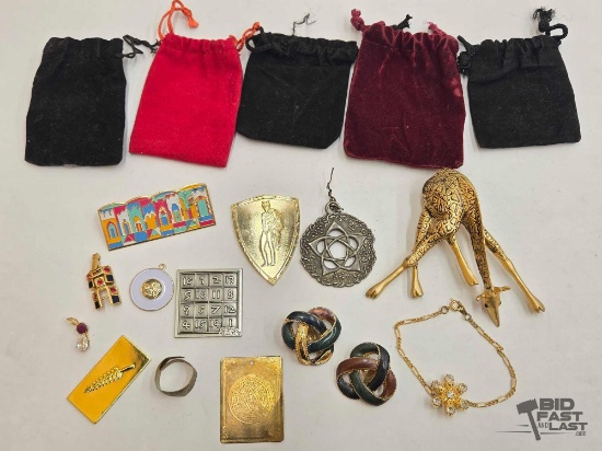 Clip On Earrings, Brouches & More