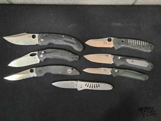 (7) Benchmade Pocket Knives