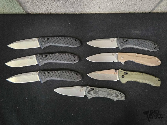 (7) Benchmade Pocket Knives