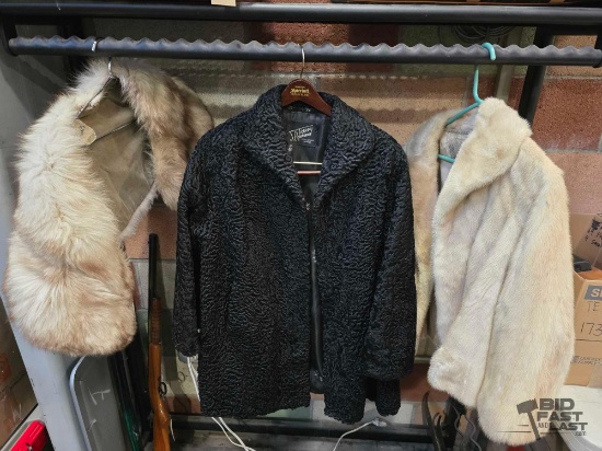 (2) Fur Coats and Stole