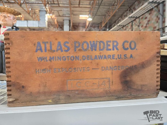 Wooden Atlas Powder Co. Crate