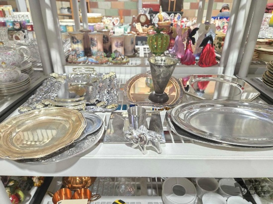 Silver Trays, Plates & Cups