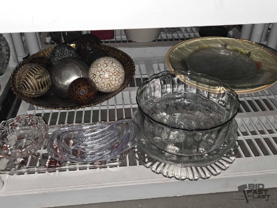 Glass Platers, Bowls & More