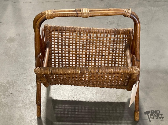 Wicker Magazine Rack