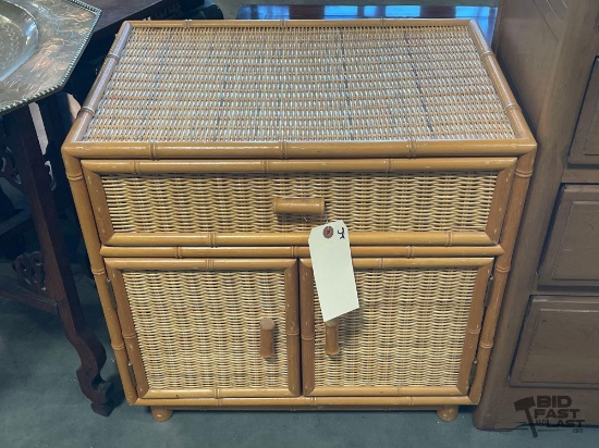 Wicker Nightstand