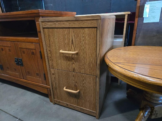 Wood File Cabinet
