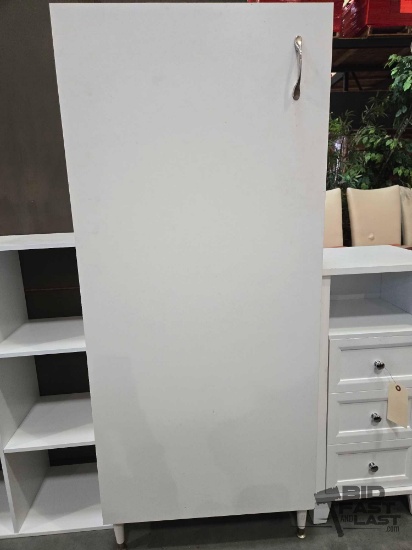 White Storage Cabinet W/ Sewing Kit