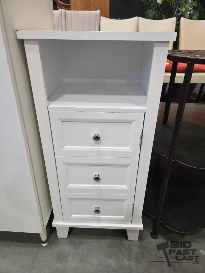 White Table Side Cabinet