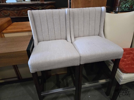 2 Tall Cushioned Chairs