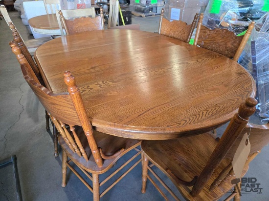 6 Person Wooden Table With Chairs