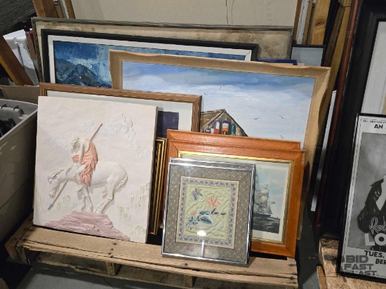 (13) Framed Photos & Art