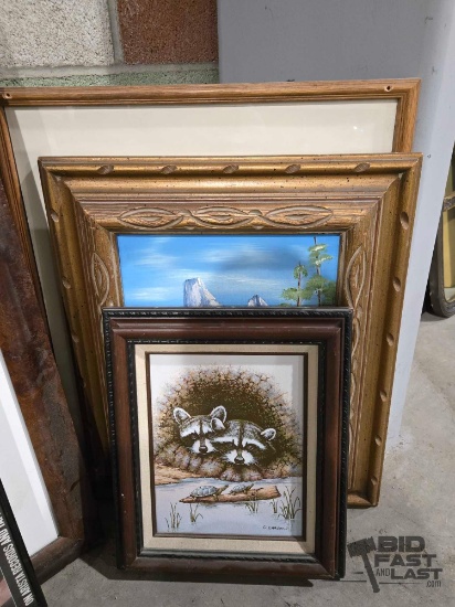 (3) Framed Artist Signed Artworks