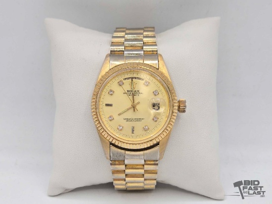 Not-Authenticated!!! Rolex Oyster Perpetual Day-Date Watch