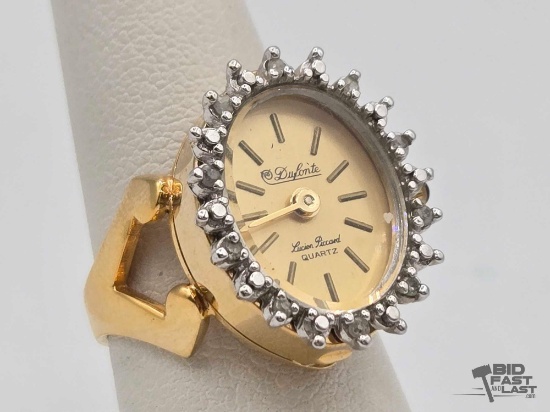 Lucien Piccard Diamond Accent Watch Ring
