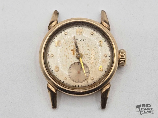10k Gold Filled Hamilton Watch Face