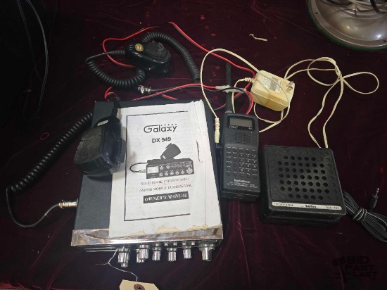 Galaxy DX 949 Mobile Transceiver, Batjan Presidential CB Ham Radio Speaker, Hyperscan Pro-64