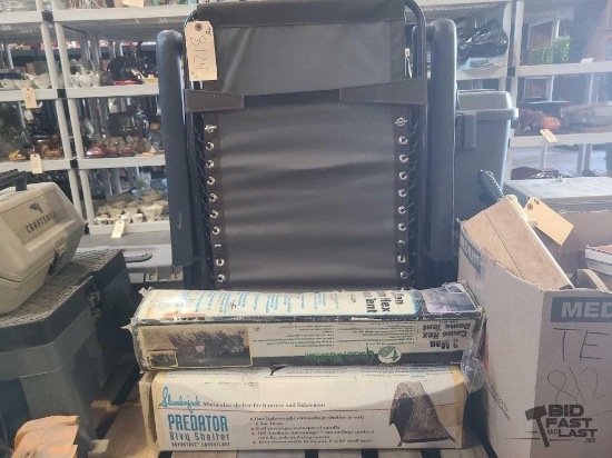 (2) Tents and (1) Bass Pro Shops Folding Chair