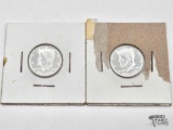 (2) .999 Fine Silver Kennedy Coin