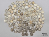 (109) Pre 1964 Mercury Dimes & Roosevelt Dimes, 269g