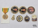 Challenge Coins, Vietnam Service Medal & More