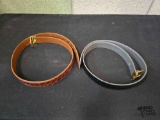 (2) Artioli Leather Belts