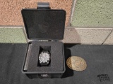 Lumi Nox Swiss Made Watch and Highway Patrol Belt Buckle