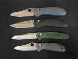 (4) Benchmade Pocket Knives