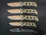 (5) Benchmade Pocket Knives