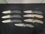 (7) Benchmade Pocket Knives