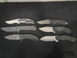 (5) Kershaw and (1) ZT Pocket Knives