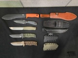 (5) Benchmade Knives with Sheaths