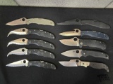 (10) Spydeco Pocket Knives