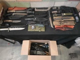 Over 20 Knives with Sheaths