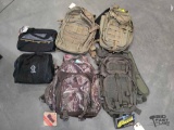 (4) Backpacks and (2) Tools Bags