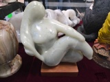 Carved Stone Women Sculpture