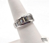 Platinum Baguette Diamond Ring, 14.79g