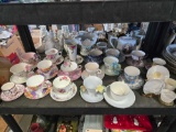 (20) Porcelain Teacups & Saucers
