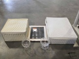 Glass Cups & Picture Frame