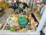 Elephant Statues & Clock