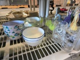Glass Bowls, Plates & Cups